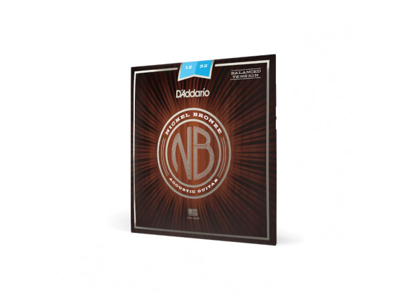 D'Addario NB1252BT 12-52 Light Balanced Tension, Nickel Bronze Acoustic Guitar Strings D'Addario NB1252BT 12-52 Light Balanced Tension, Nickel Bronze Acoustic Guitar Strings